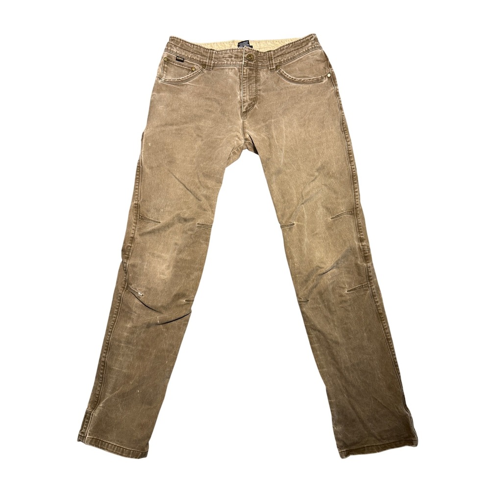 Kuhl Rydr Mens 32x32 Brown Vintage Patina Dye Articulated Utility Hiking Pants